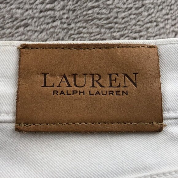 Lauren Ralph Lauren Womens Jeans Size 8 Classic Straight Casual White Denim - Picture 11 of 16